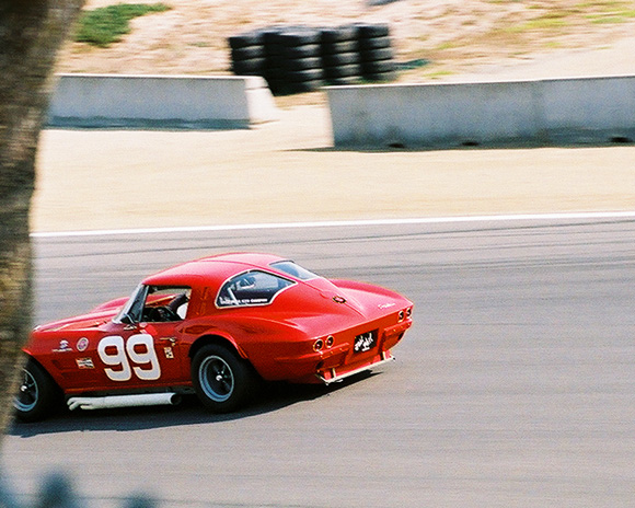 1963 Corvette Stingray He and Mac Archer got tangled up braking for Turn 2